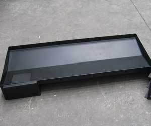 Mildsteel ashpan and -tray